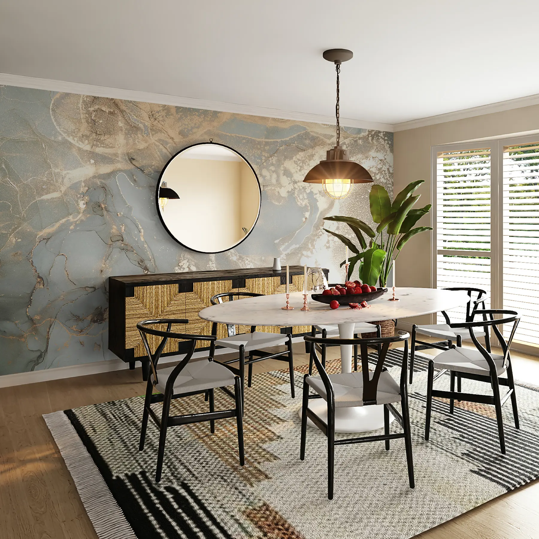 Фототапет Сив и жълт мрамор u17492