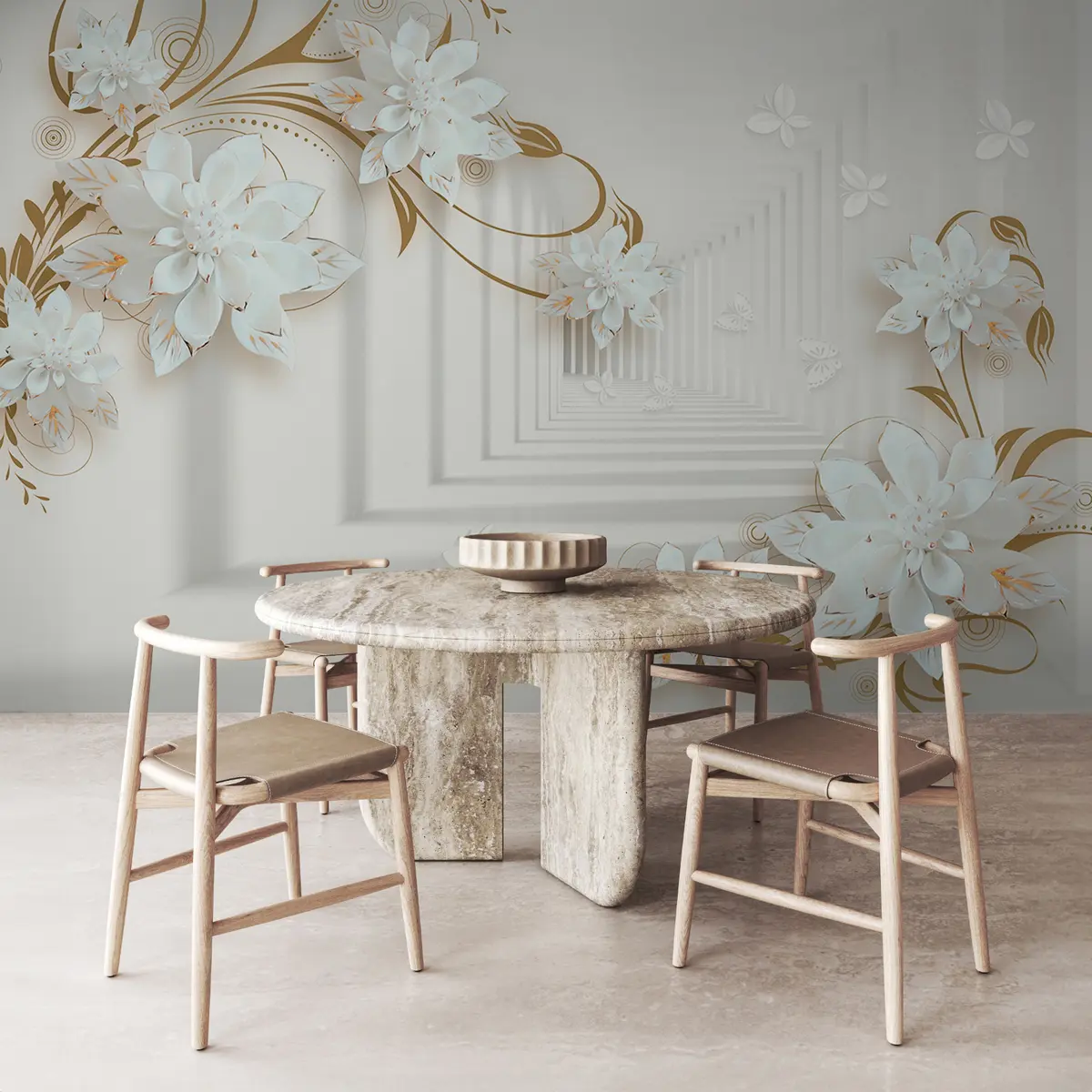 Фототапет Цветя в тунела u21861