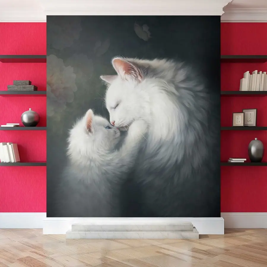 Фототапет Майка котка и нейното коте u38551