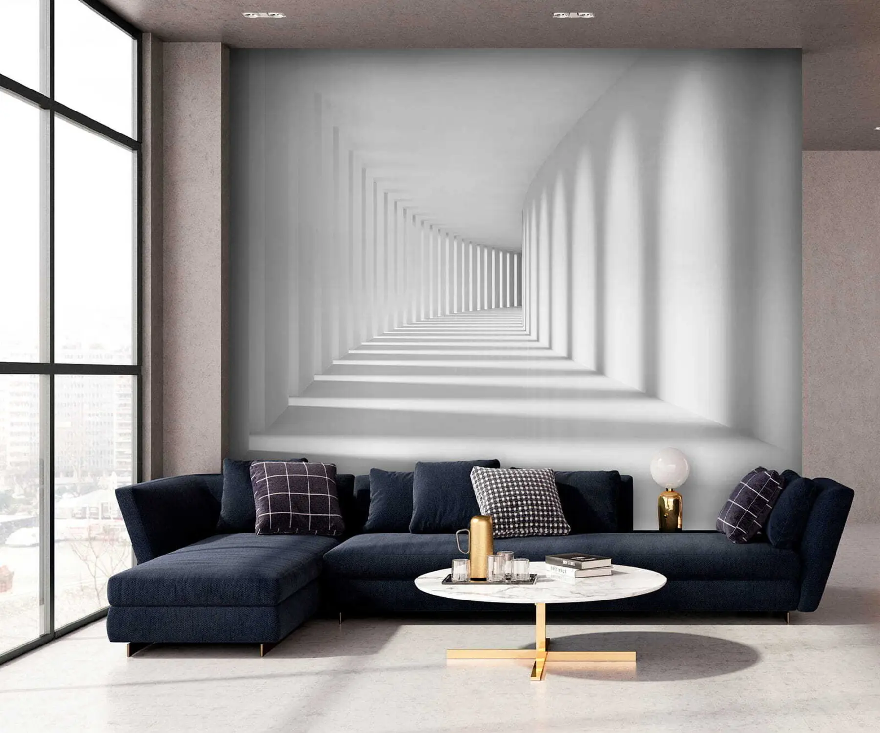 Фототапет Сенки в тунела u55301