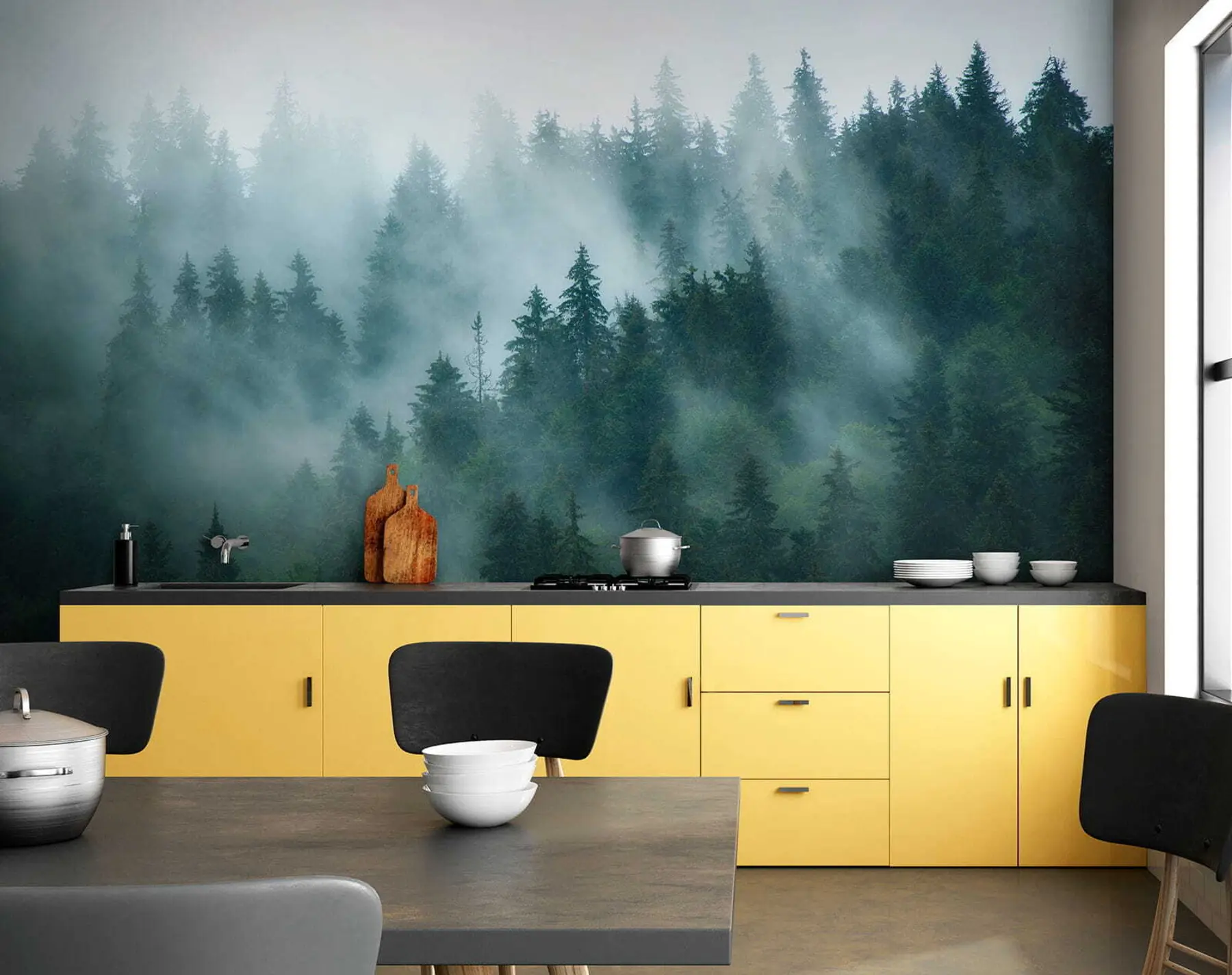 Фототапет Мъглива гора u57914