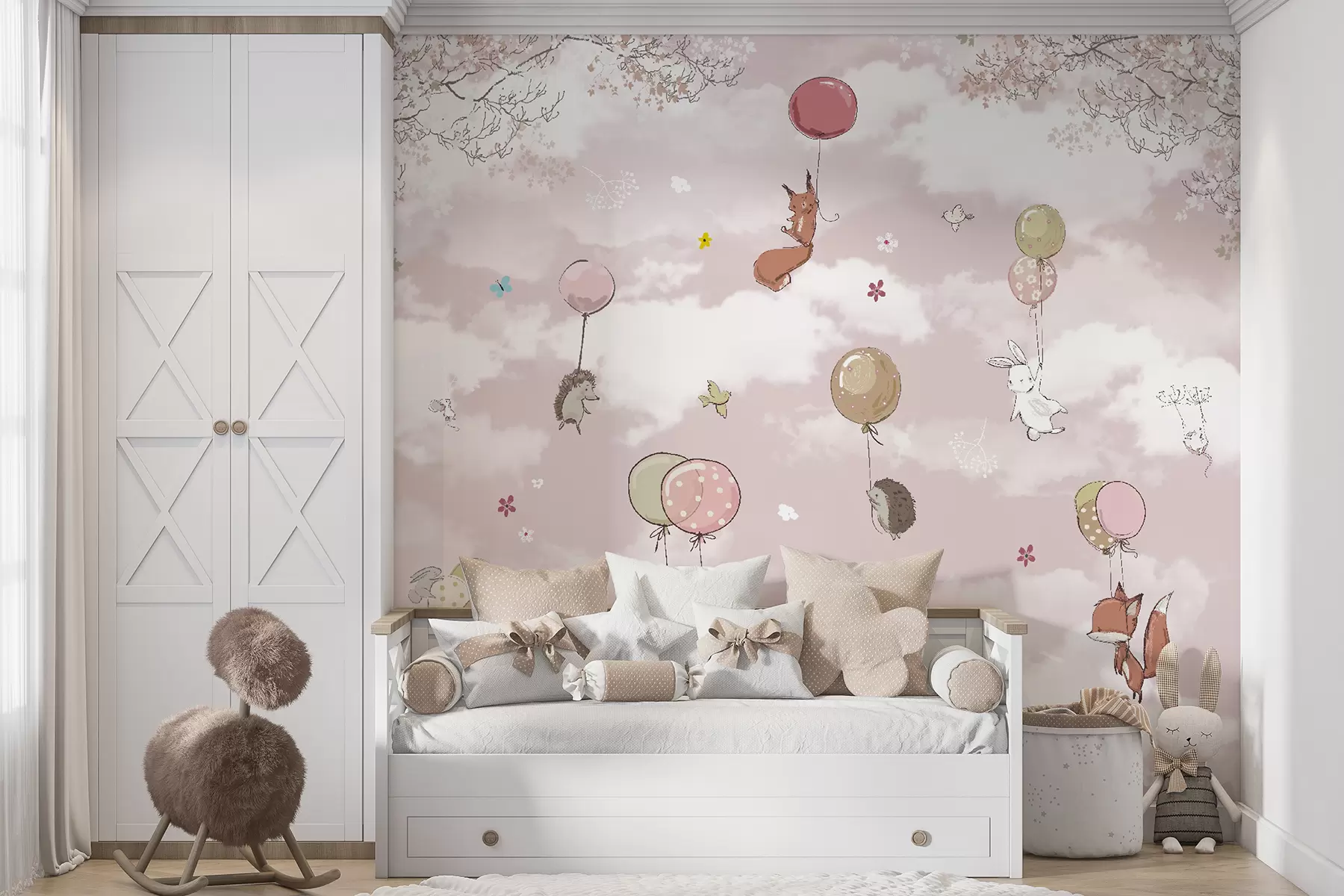 Фототапет Балони с горещ въздух в облаците u59963