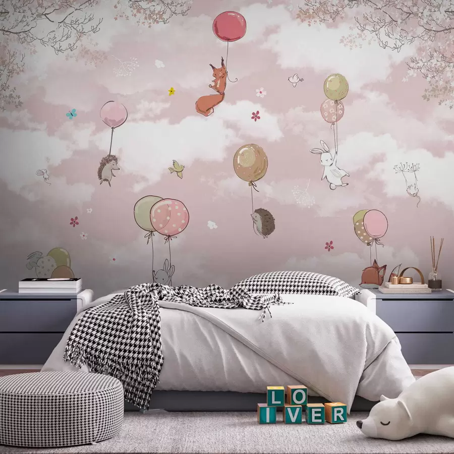 Фототапет Балони с горещ въздух в облаците u59963