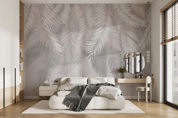 Фототапети Сиви палмови листа, Фототапети Лес, Фототапети Тропики, u48556 : Uwalls.bg