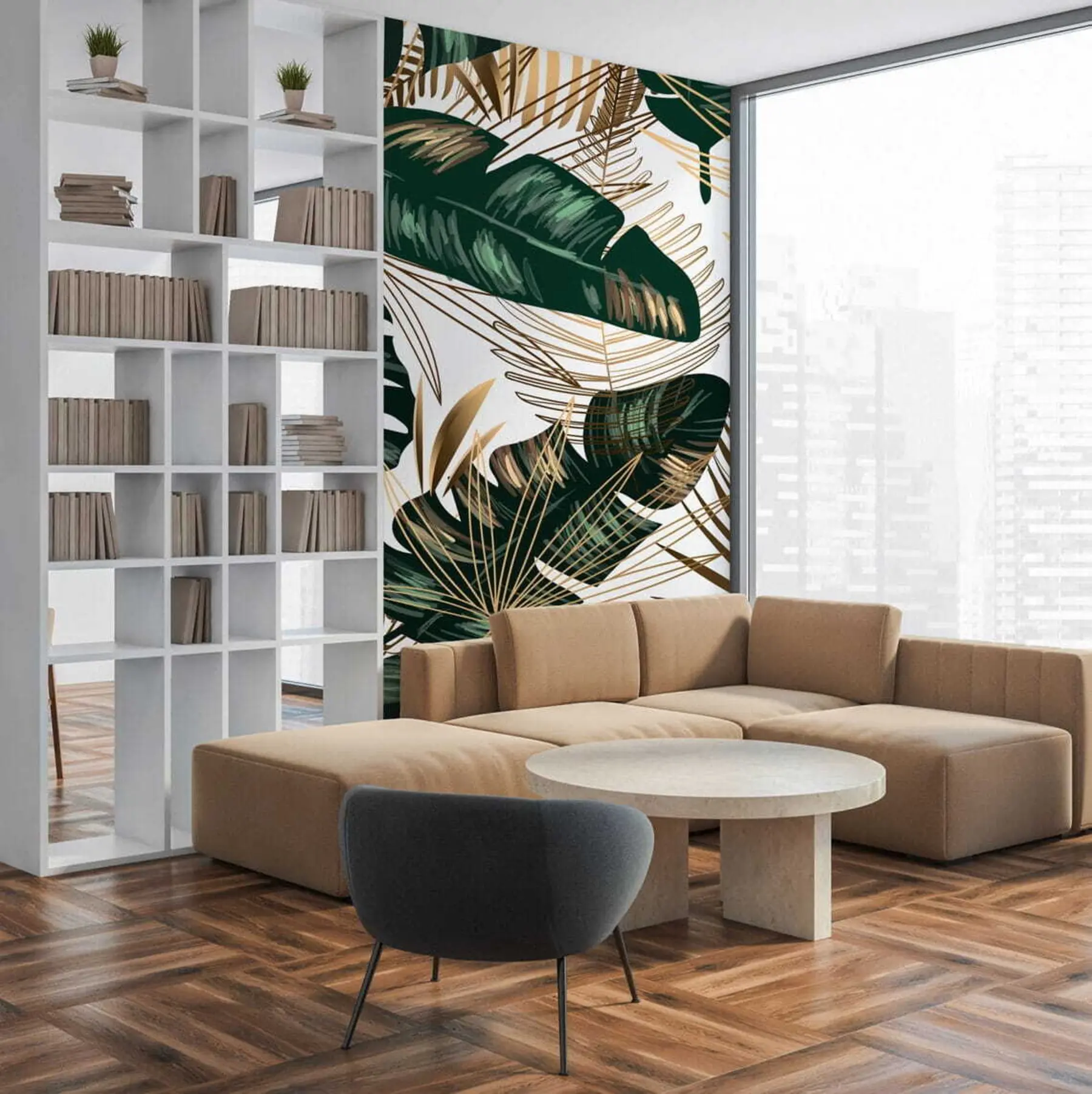 Фототапет Бананови и палмови листа u53279