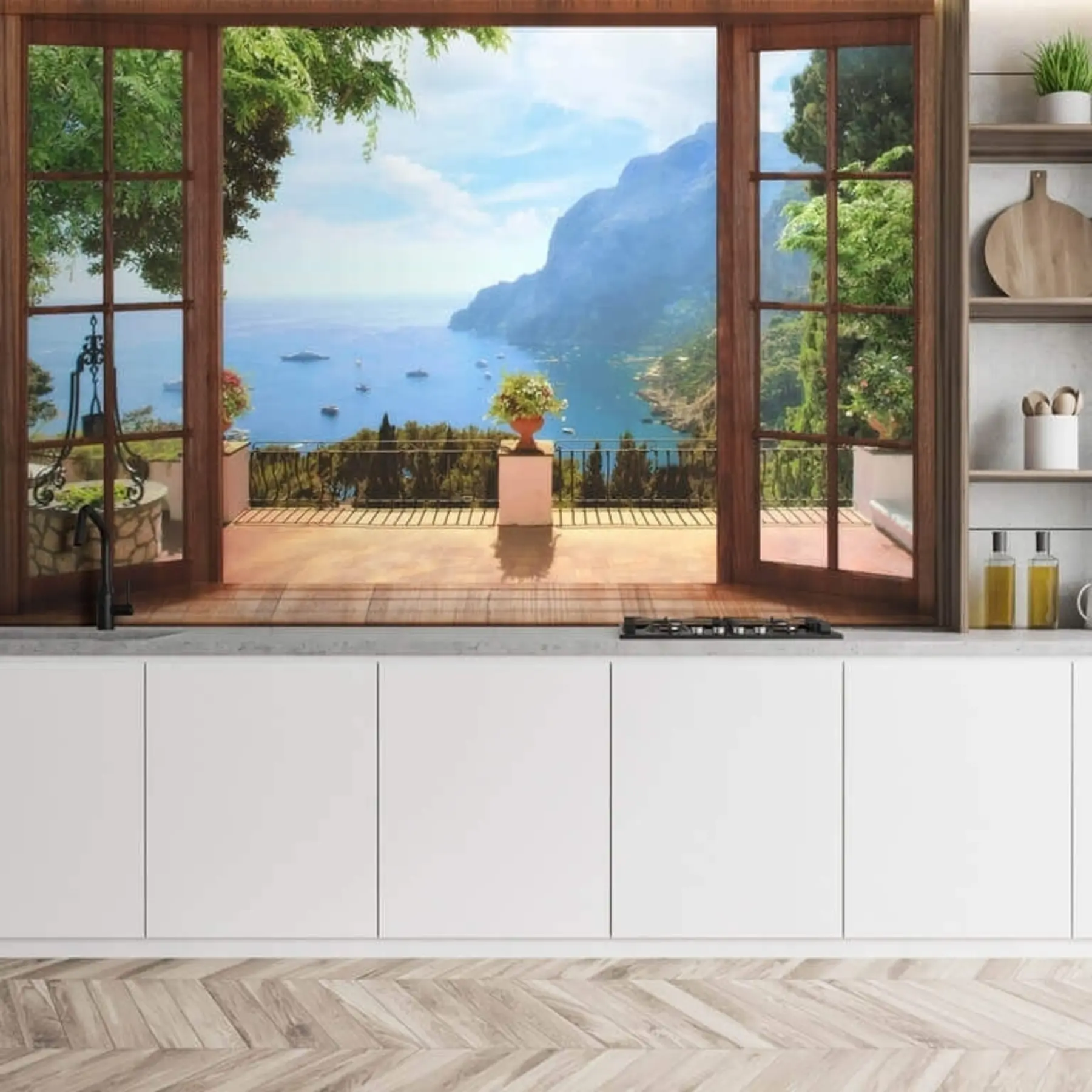 Фототапет Вода, небе и облак u18229