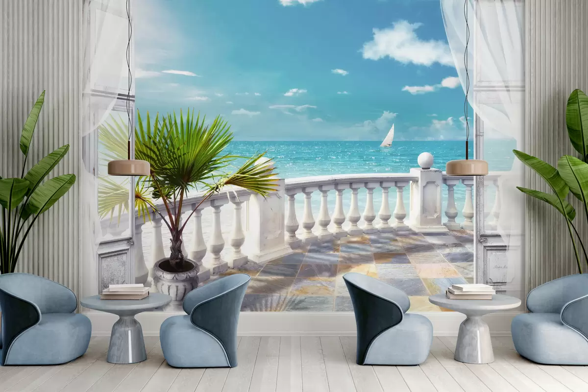 Фототапет Вода, облак и небе u26132