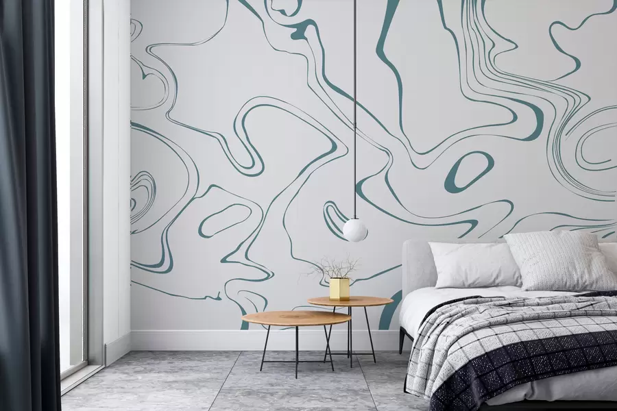 Фототапет Абстрактен фон с мраморен ефект в синьо w00634v2