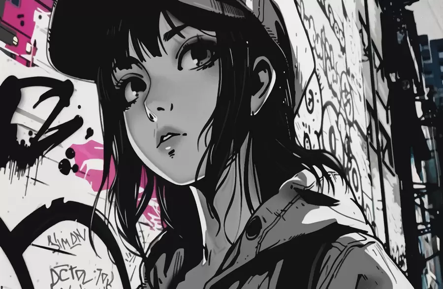 Фототапет Аниме момиче w00973