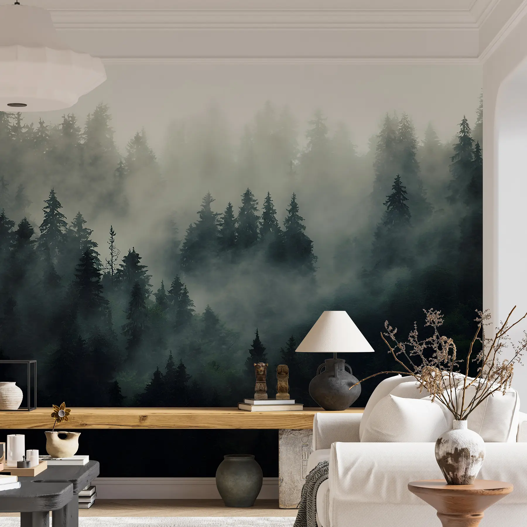 Фототапет Мъгливо утро, гора u36439