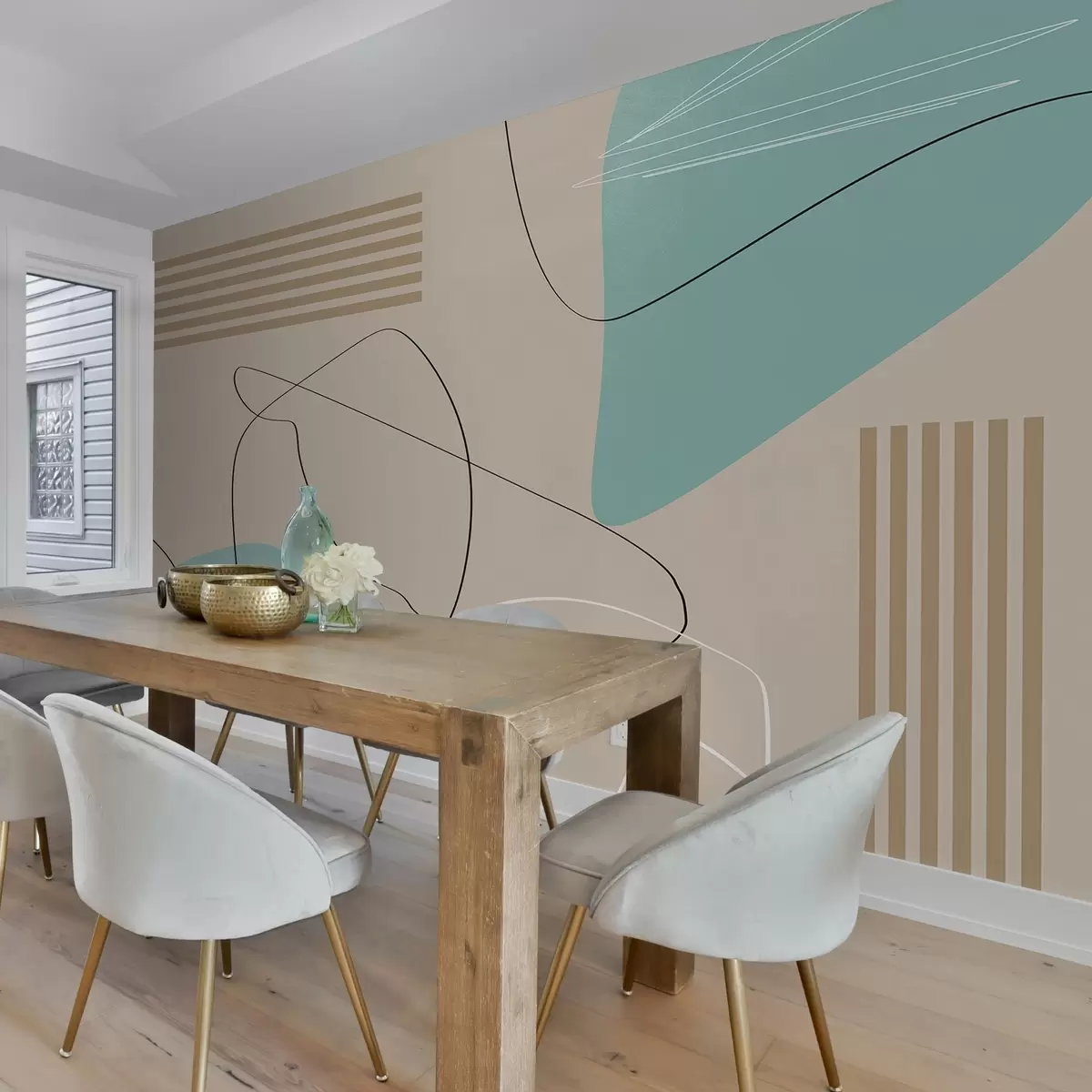 Фототапет Абстрактни форми в меки цветове w00724v2