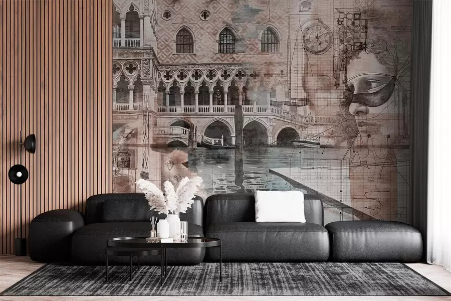 Фототапет Венецианска архитектура и артистични прояви w00873