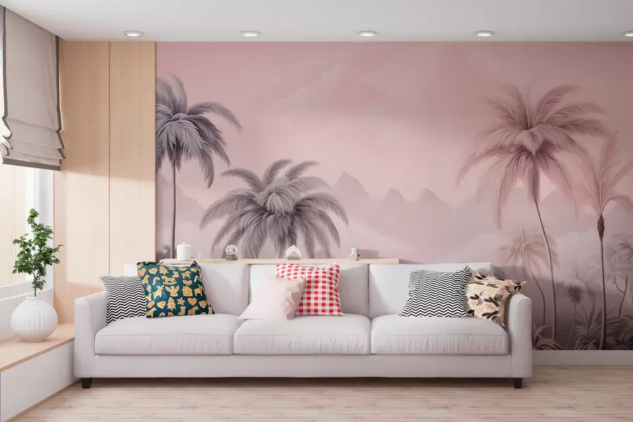 Фототапет Розови тропици w02253