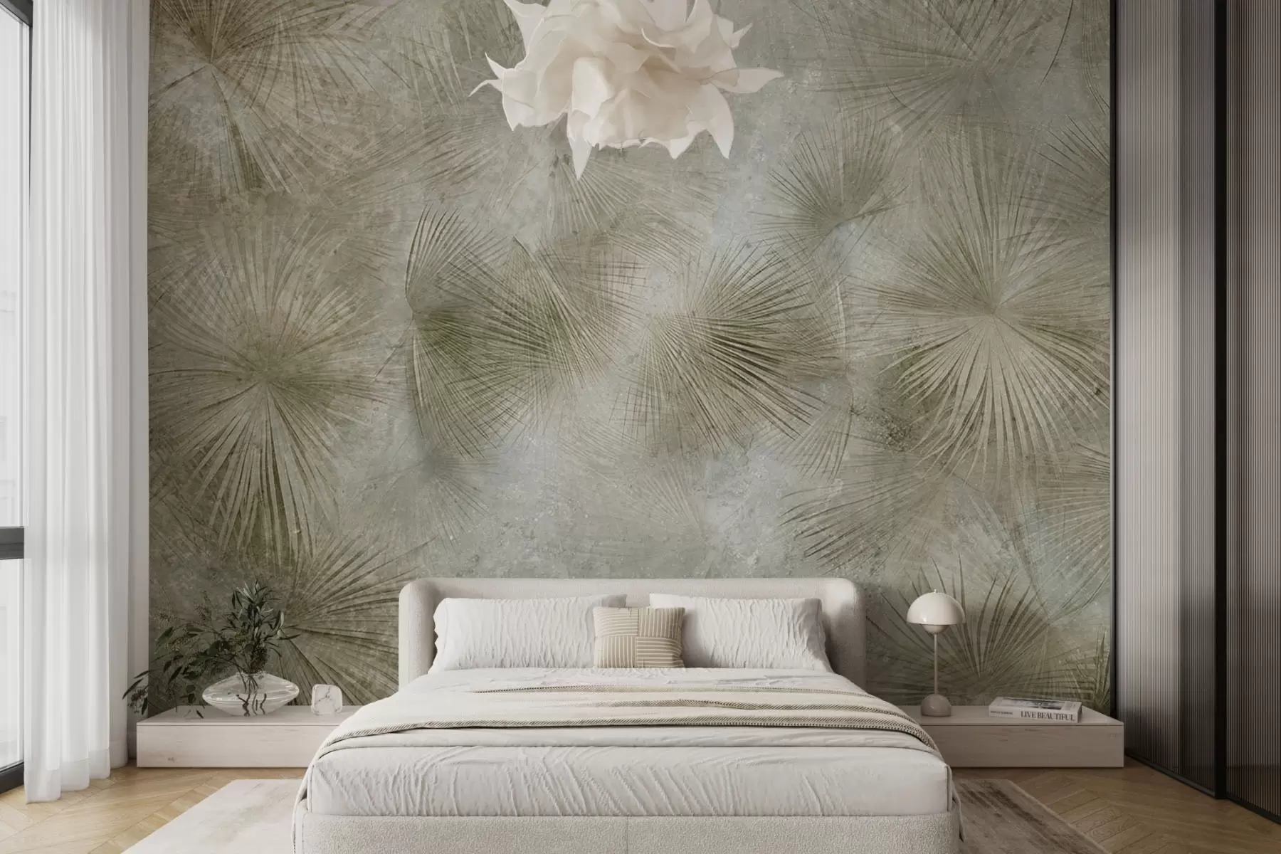 Фототапет Прозрачни тропически листа w08482