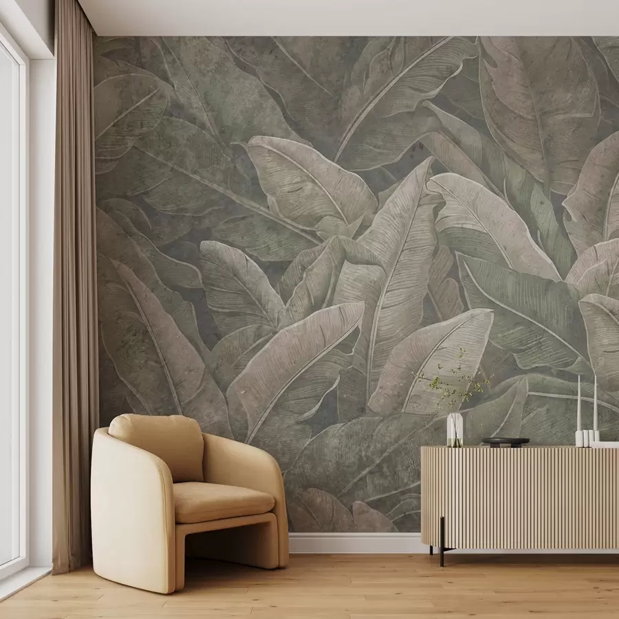 Фототапет Реколта бананови листа w08486