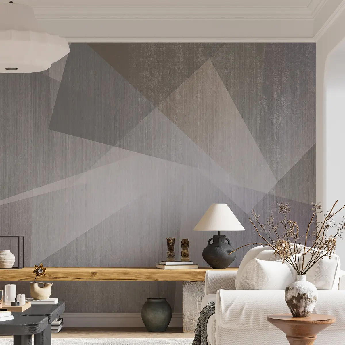 Фототапет Правоъгълник, сив e арт u45929