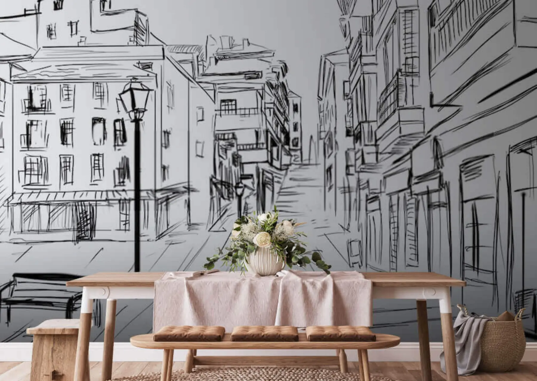 Фототапет Сграда, черна e инфраструктура u51061