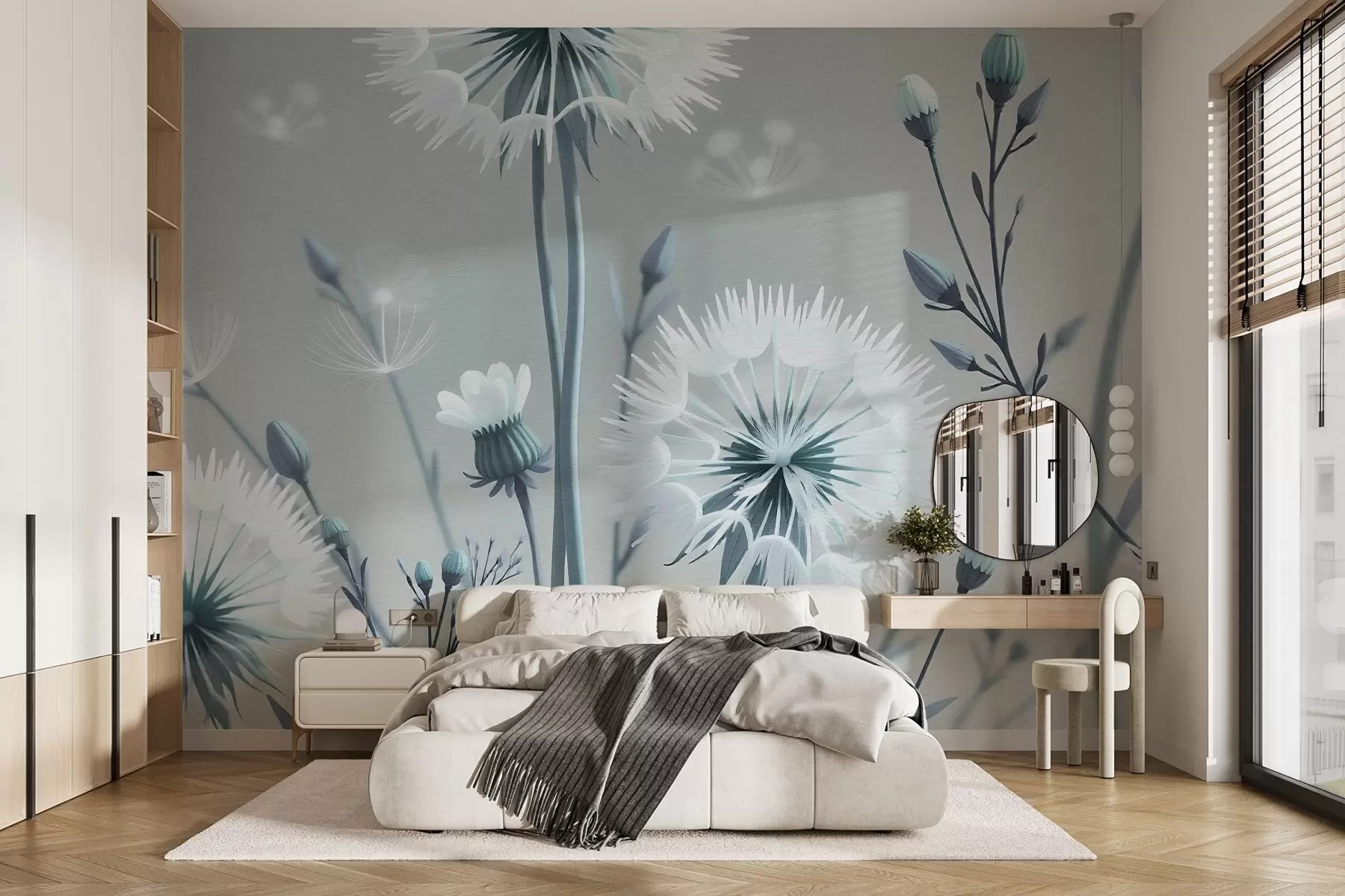 Фототапет Поле с разцъфнали глухарчета w02619v1