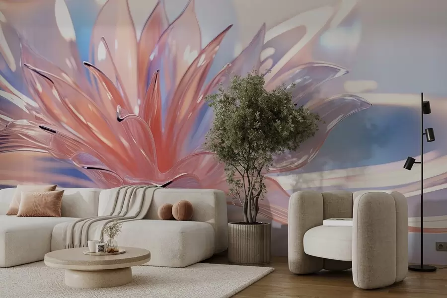 Фототапет Голямо кристално цвете w02623