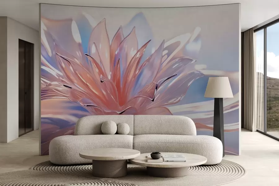 Фототапет Голямо кристално цвете w02623