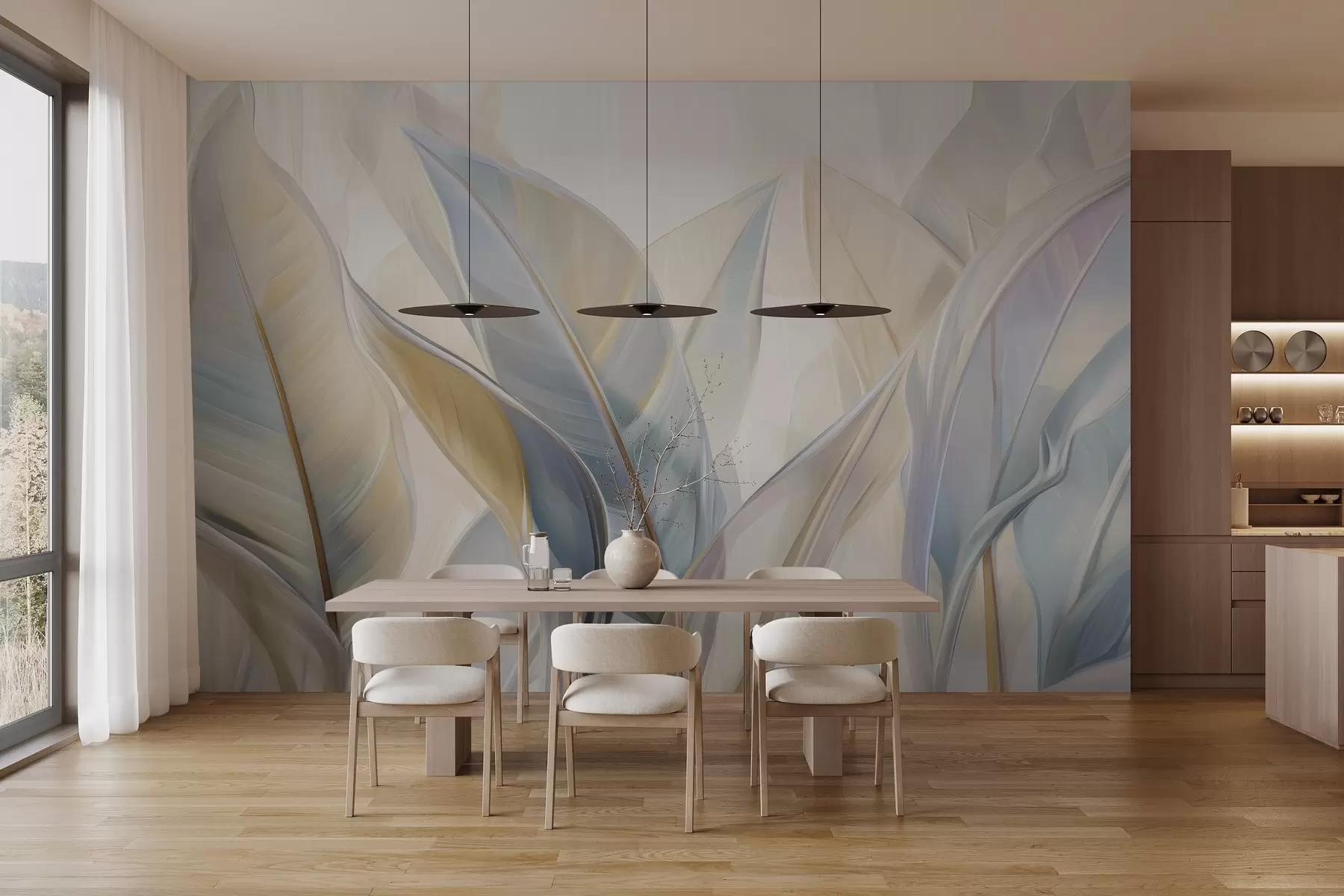 Фототапет Стилизирани многоцветни листа w02624v2