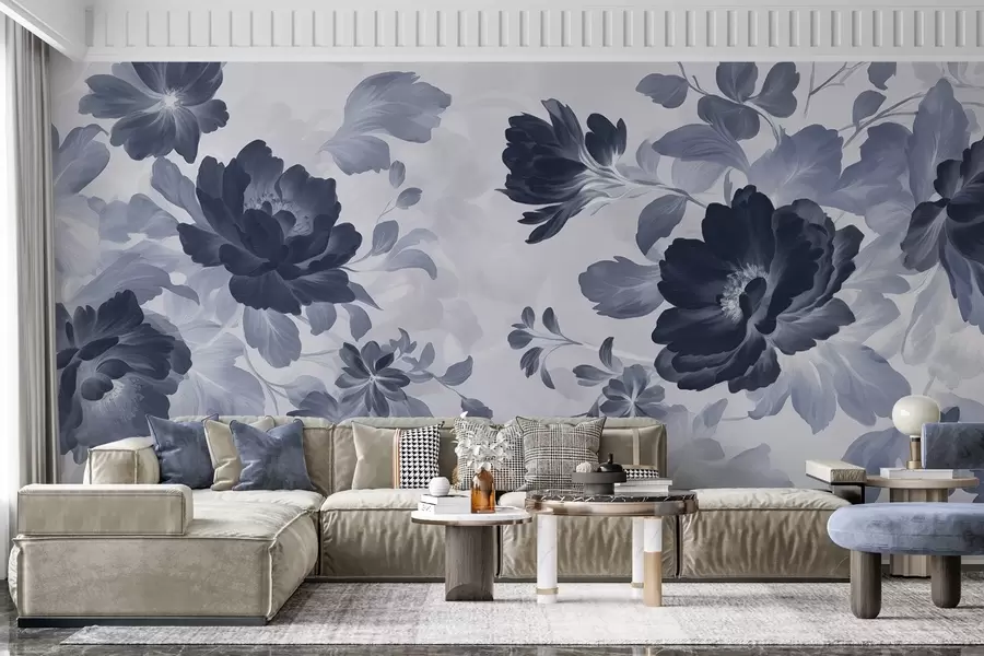 Фототапет Живописен букет на светъл фон w02675v1