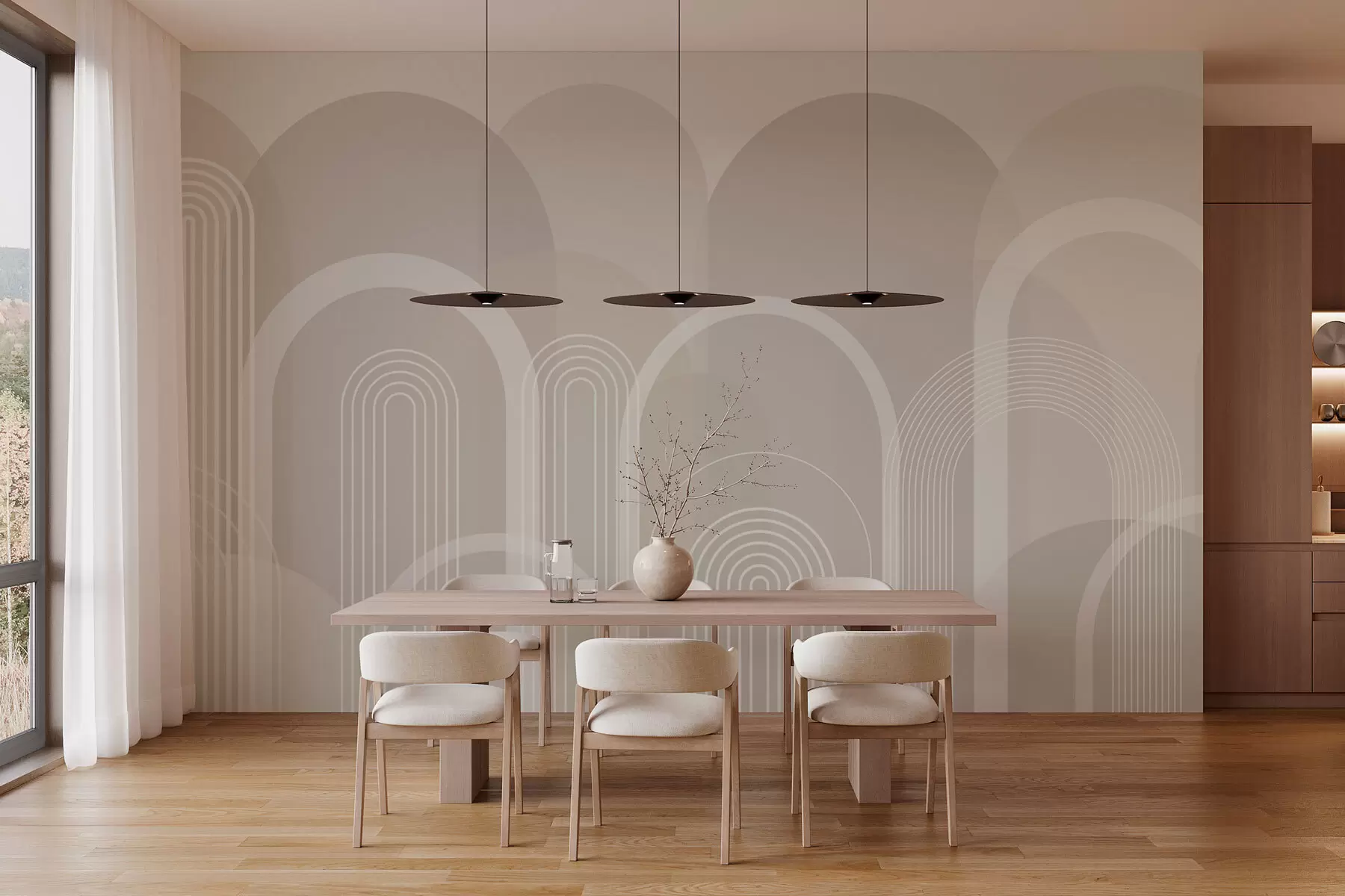 Фототапет Геометрични арки бохо w02935v1