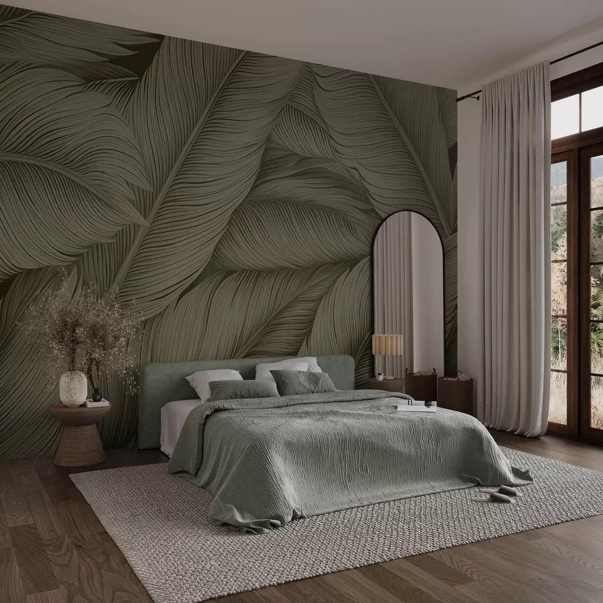 Фототапет Големи боядисани пера w02973v2