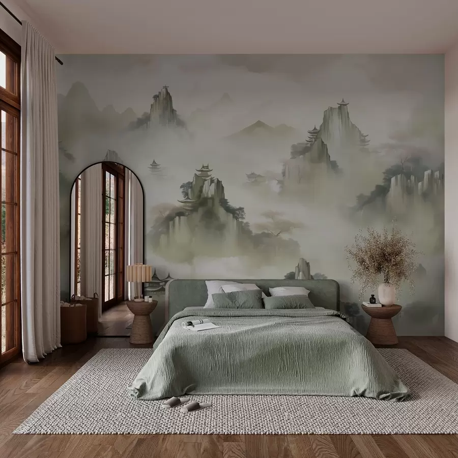 Фототапет Имитация на скални върхове акварел w03036