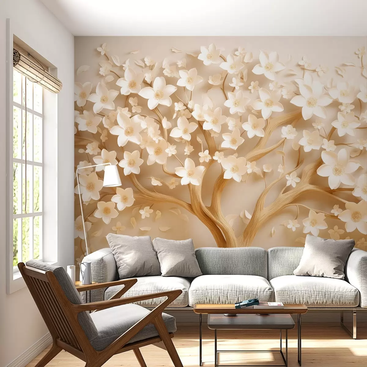 Фототапет Дърво с малки цветя w08791