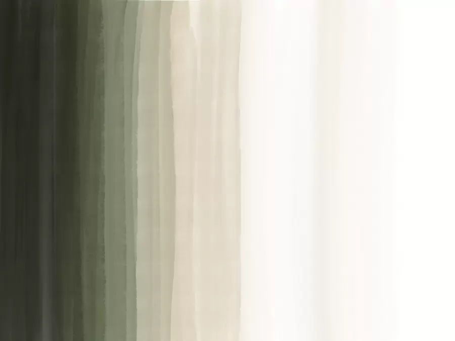 Фототапет Абстрактен минималистичен градиентен принт с вертикални ивици в тъмнозелено, бежово и бяло  w08915