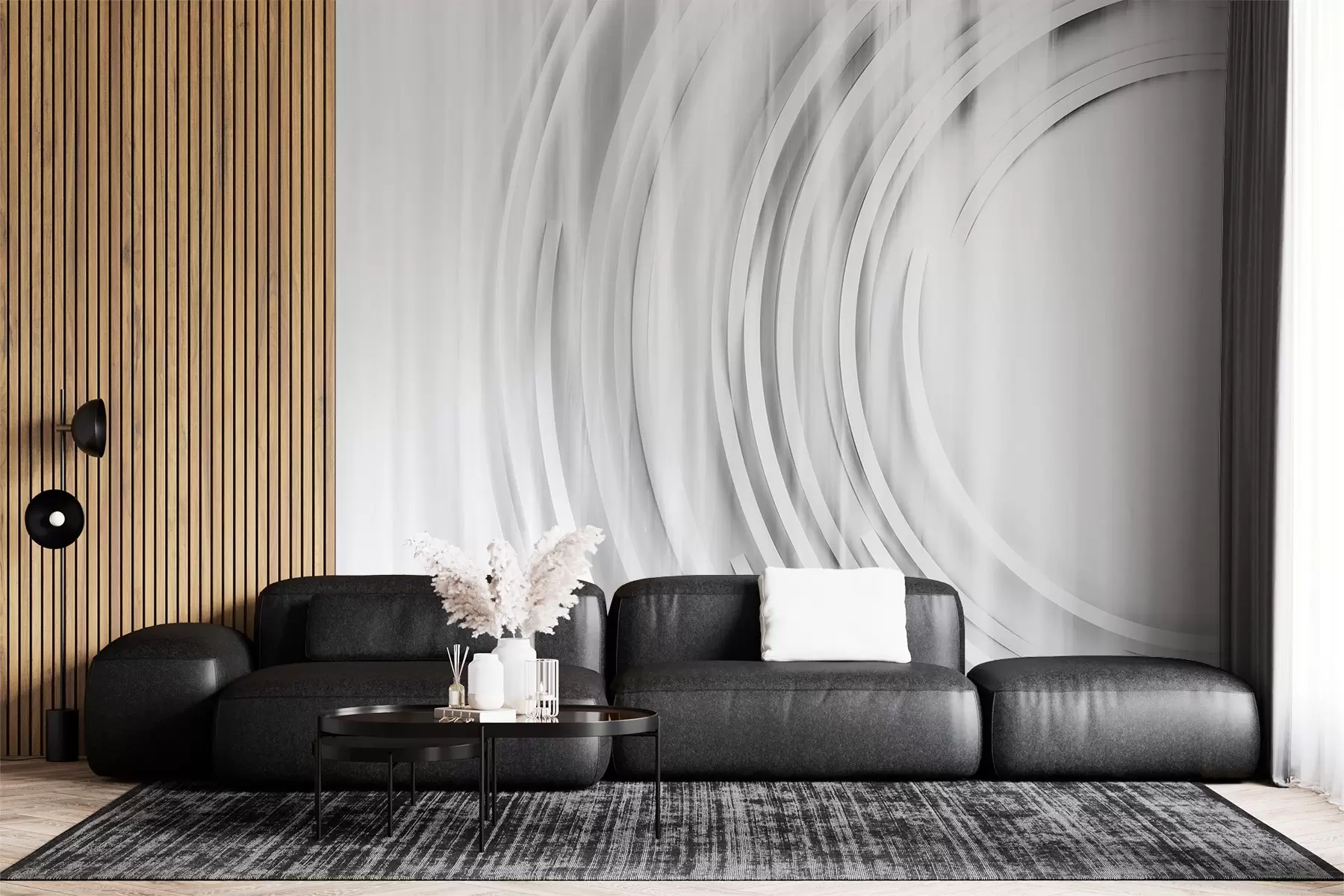 Фототапет Абстрактни хаотични пръстени w08929v2