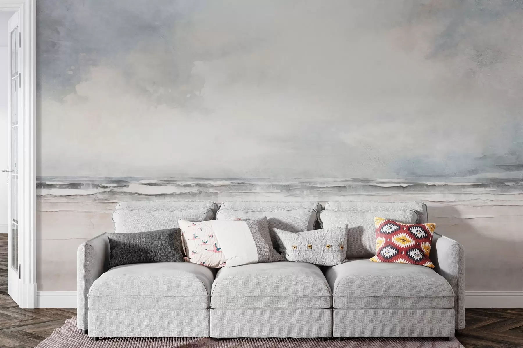 Фототапет Абстрактен хоризонт на среща между небето и морето w03441