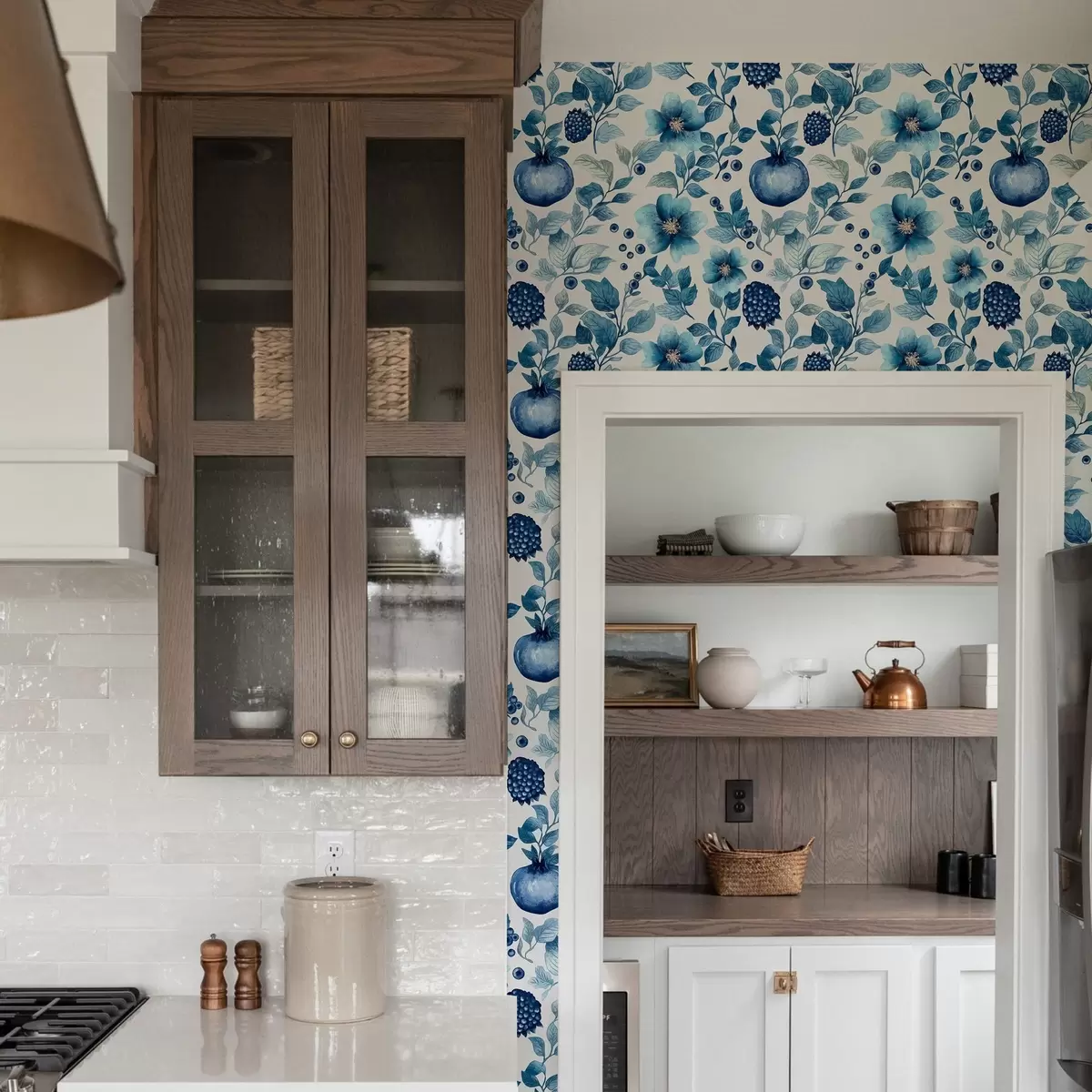 Тапети Сини цветя и нарове a00002