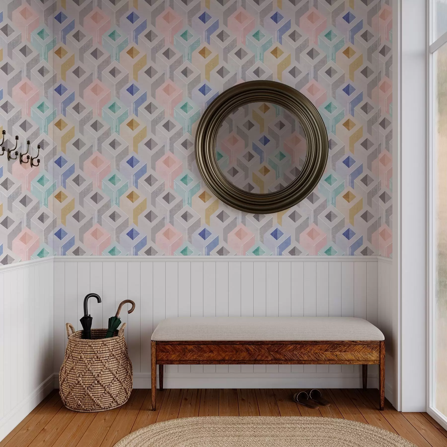 Фототапет Многоцветни паралелепипеди a00008