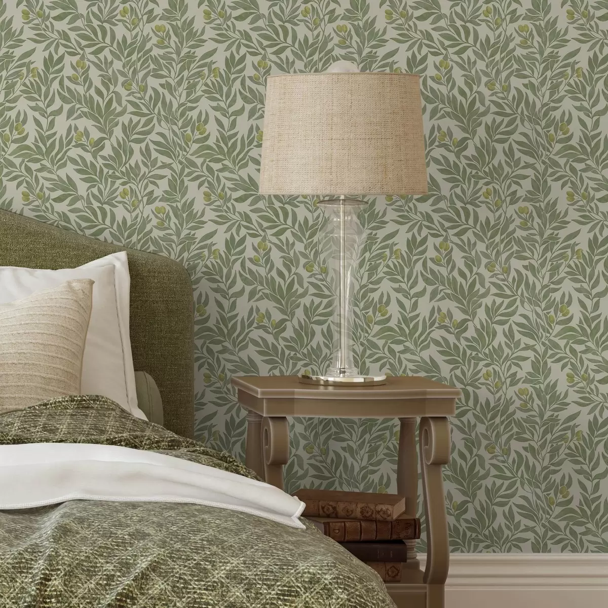 Тапети Зелени маслинови клонки a00026