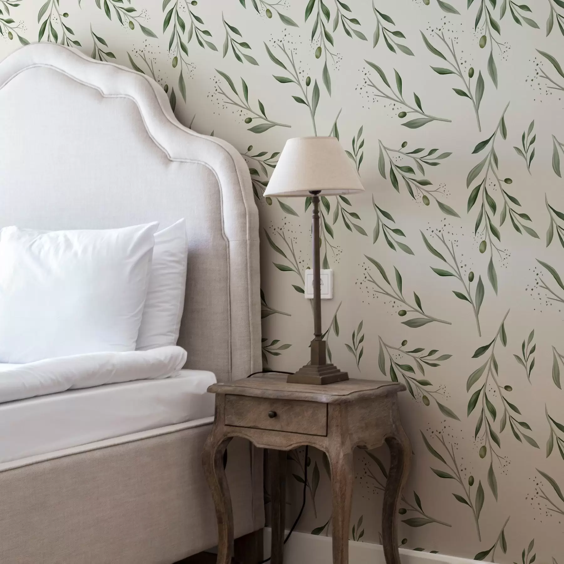 Фототапет Деликатни зелени маслинови клонки a00030