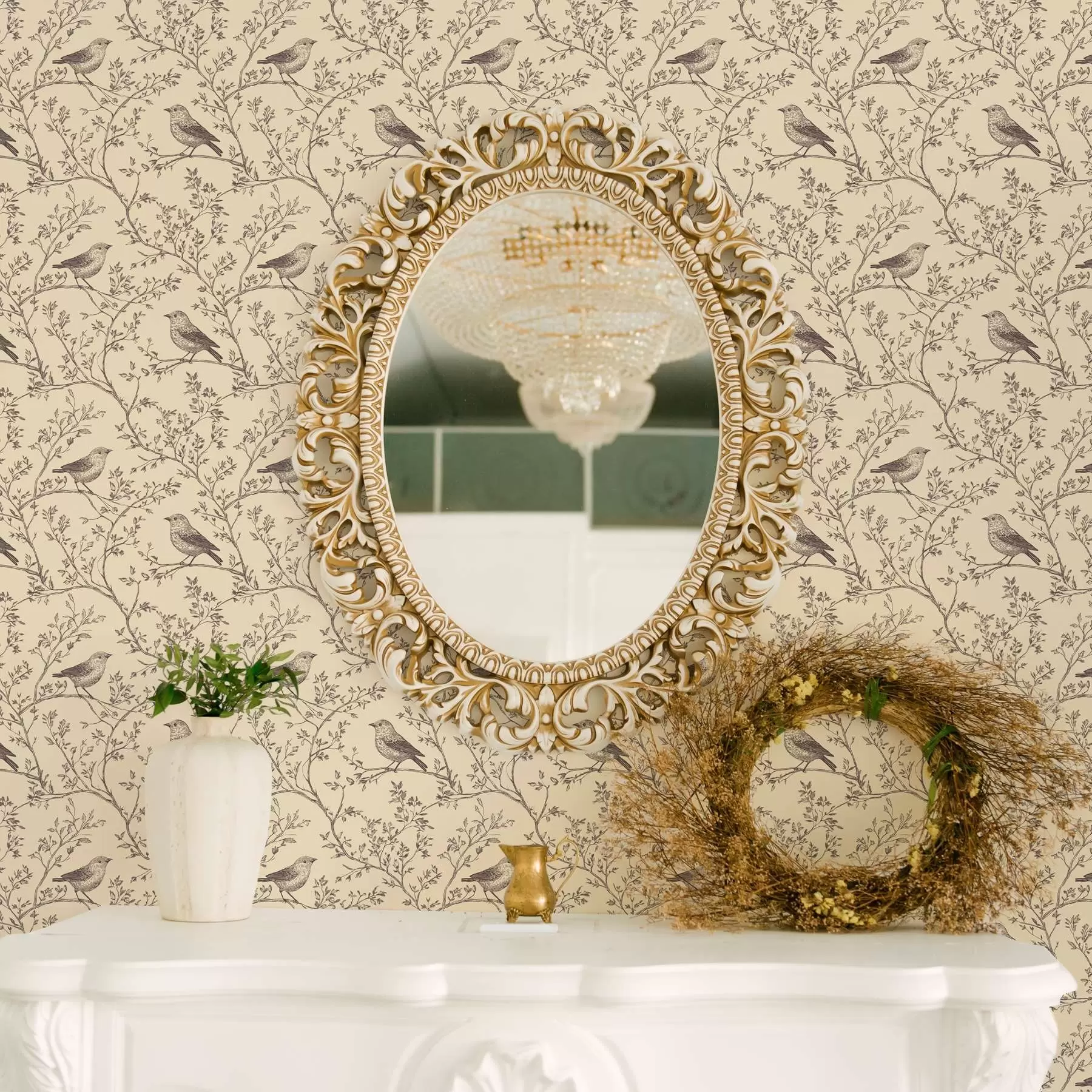 Фототапет Врабчета по клоните a00066