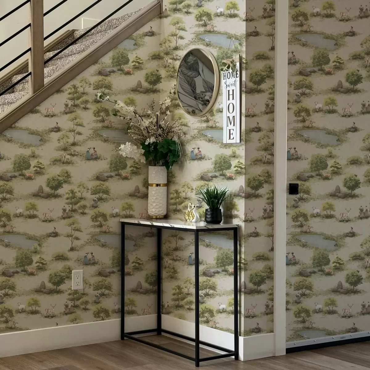 Тапети Хора и животни край езерото a00085