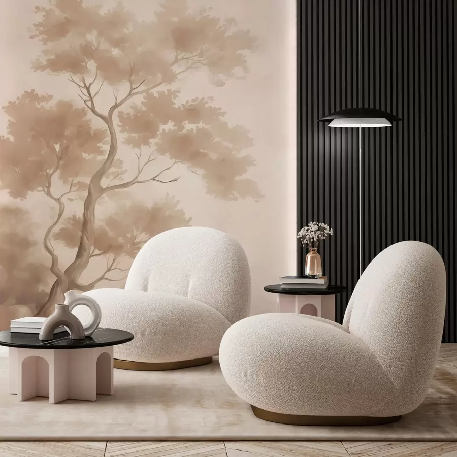 Фототапет Имитация на дърво от размазан акварел w03471