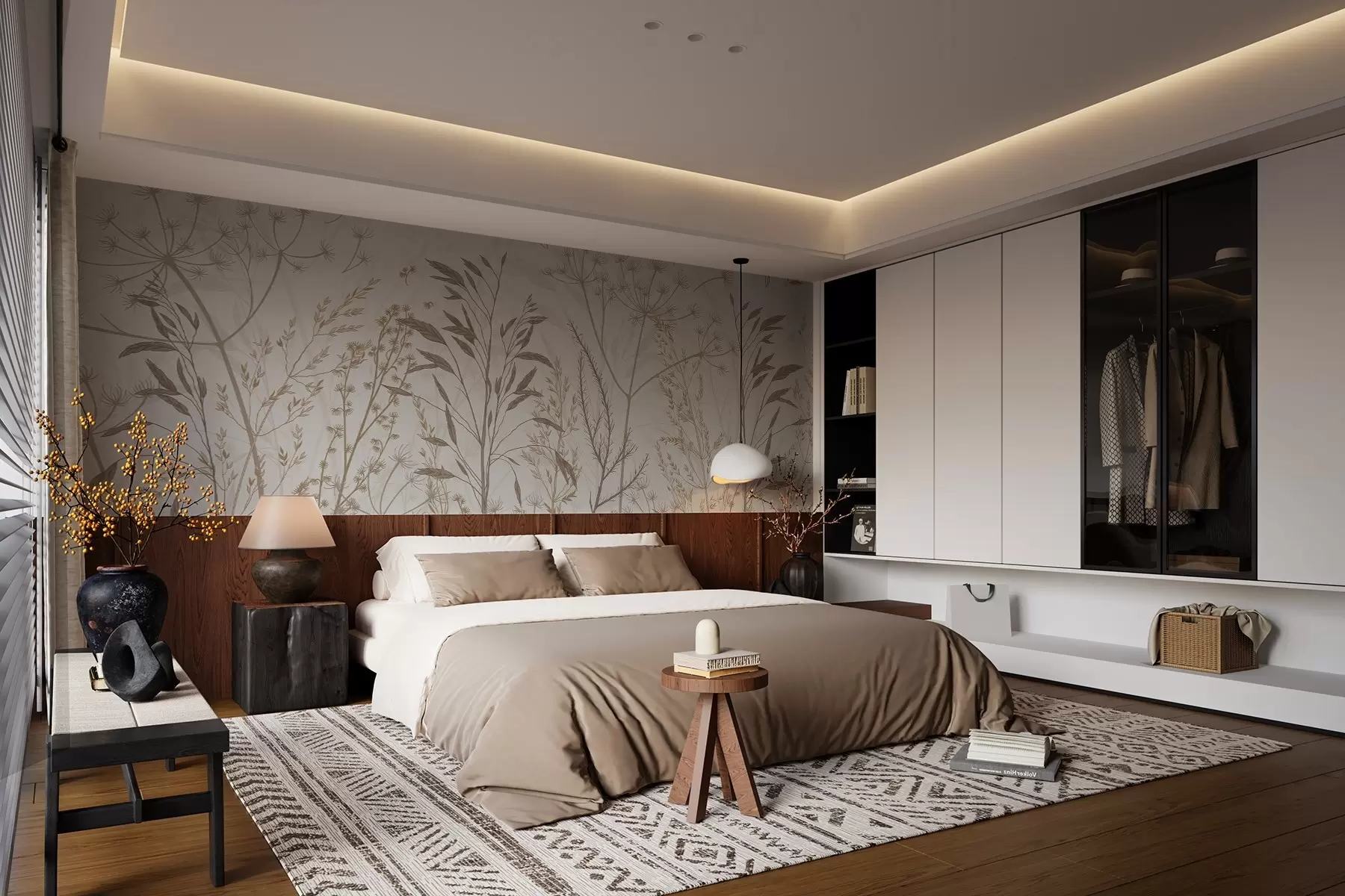 Фототапет Диви треви в меки естествени нюанси w03541v2