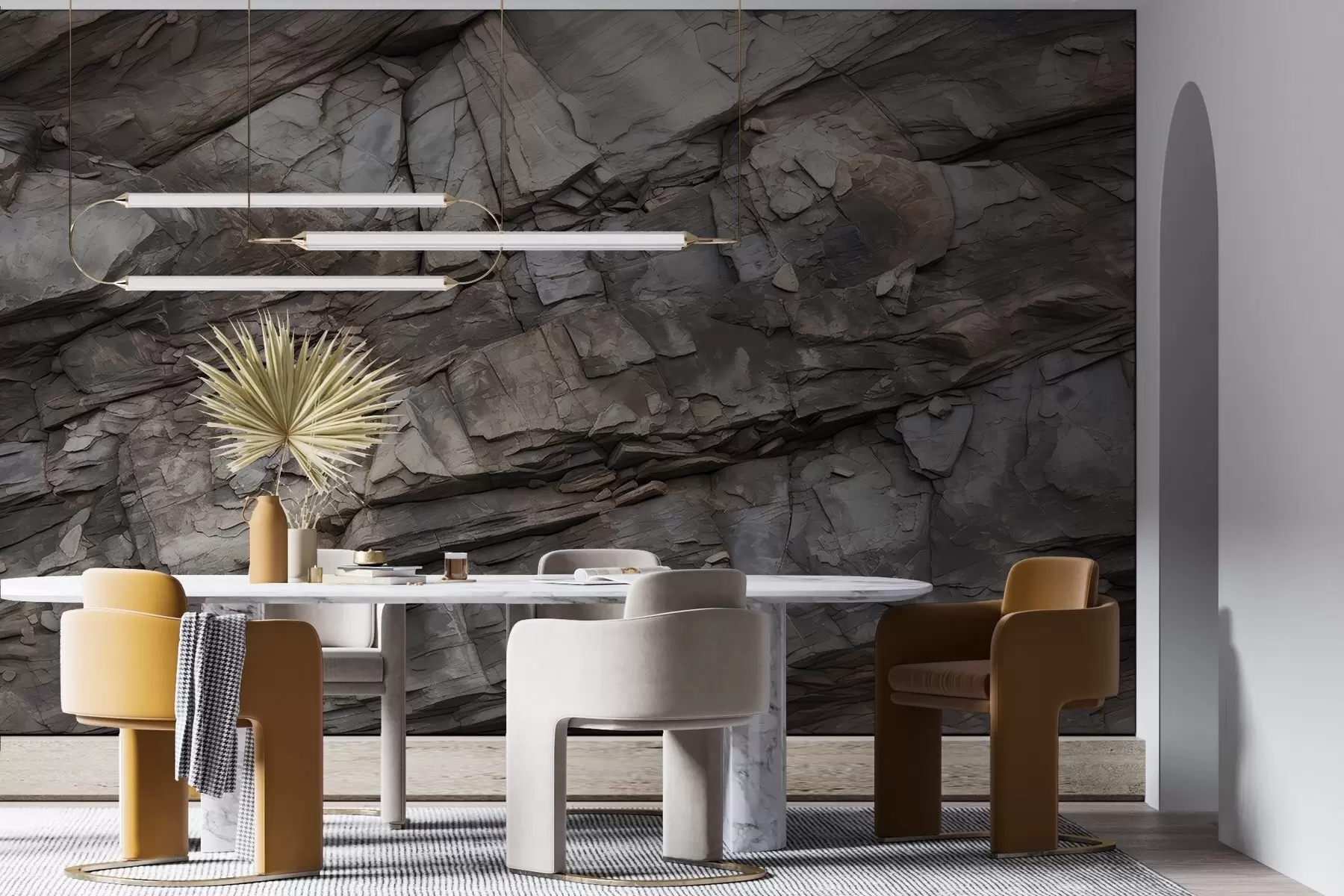 Фототапет Боядисана скална стена w03554