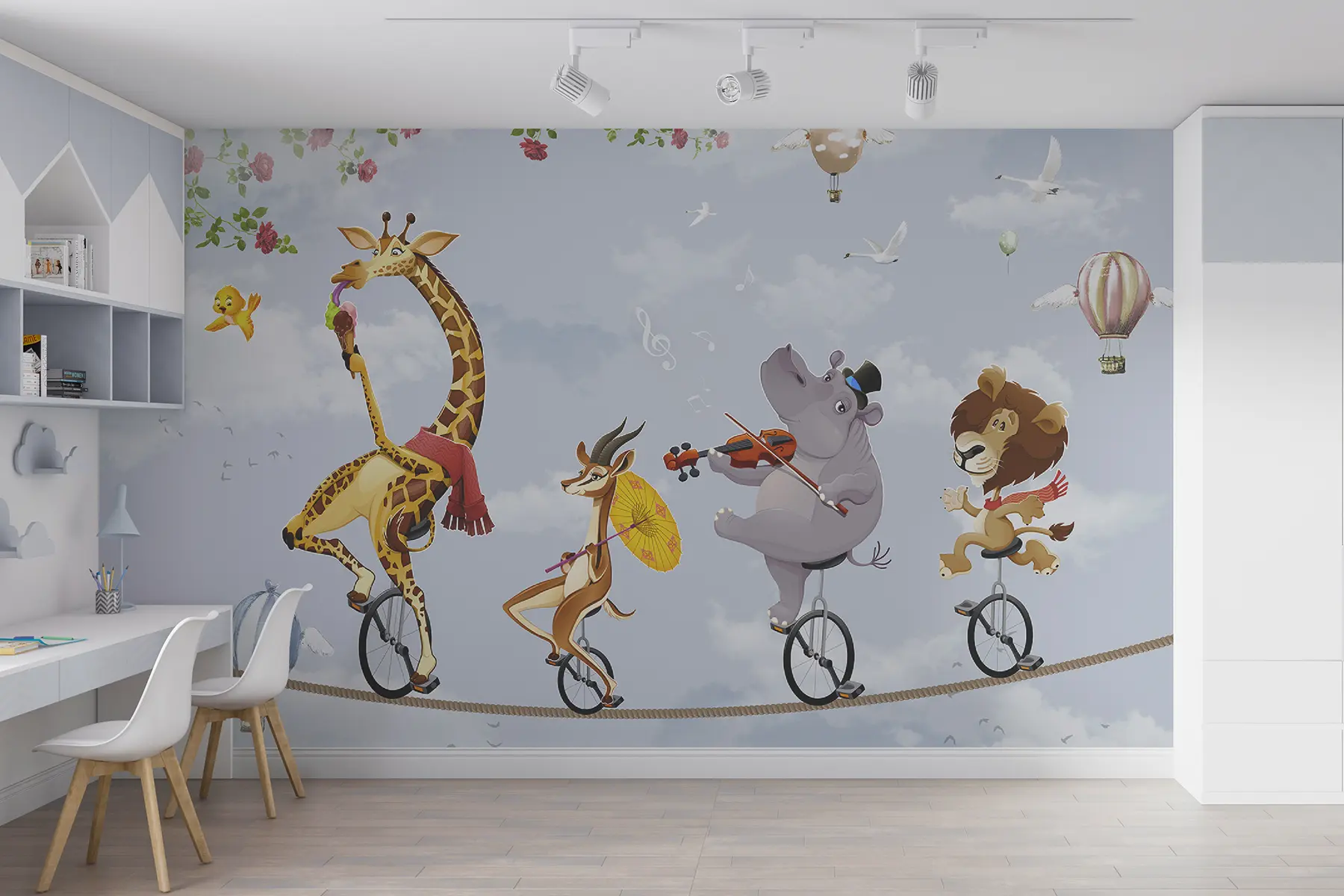 Фототапет Животни - циркови акробати u26075