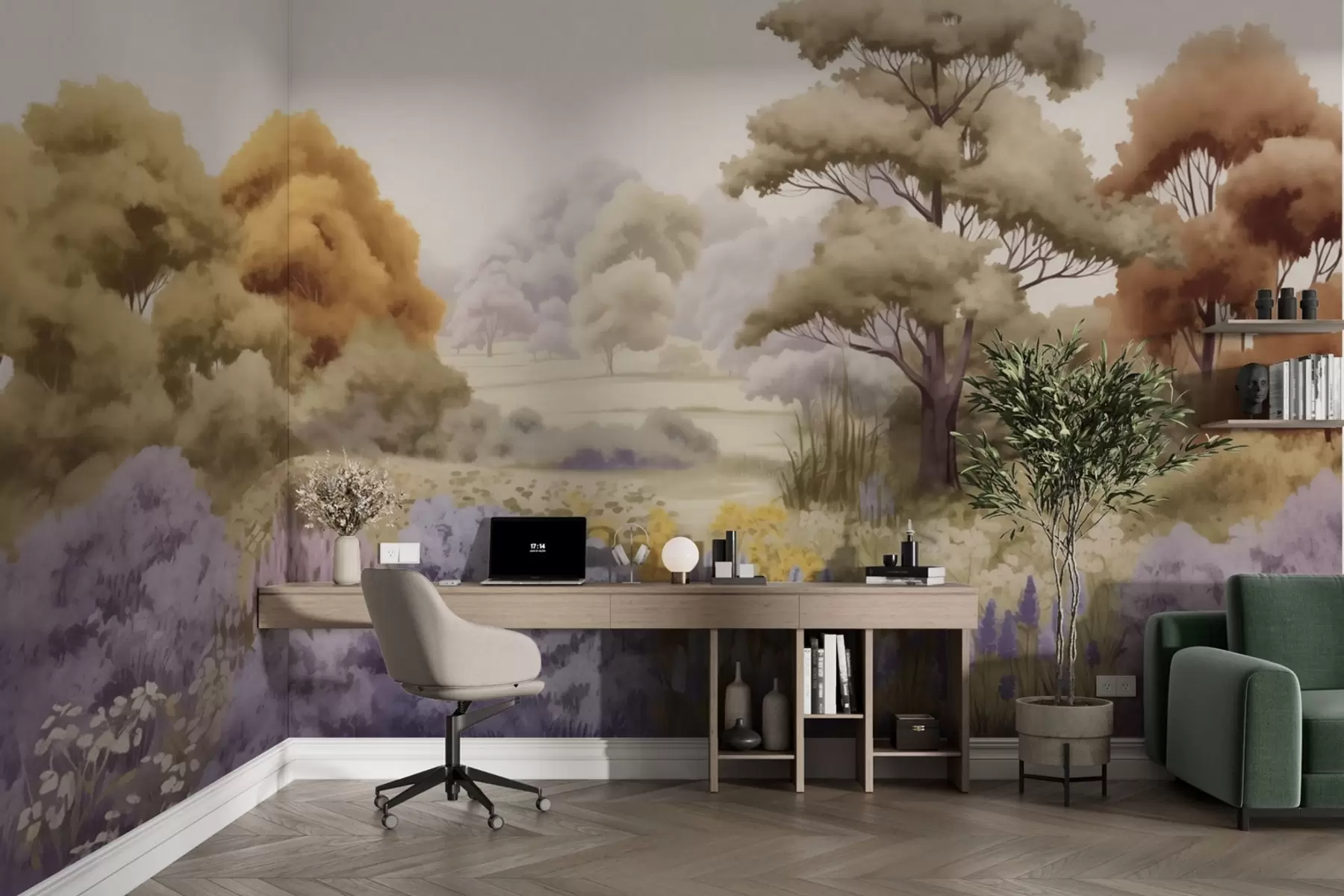 Фототапет Цветна есенна гора w03693