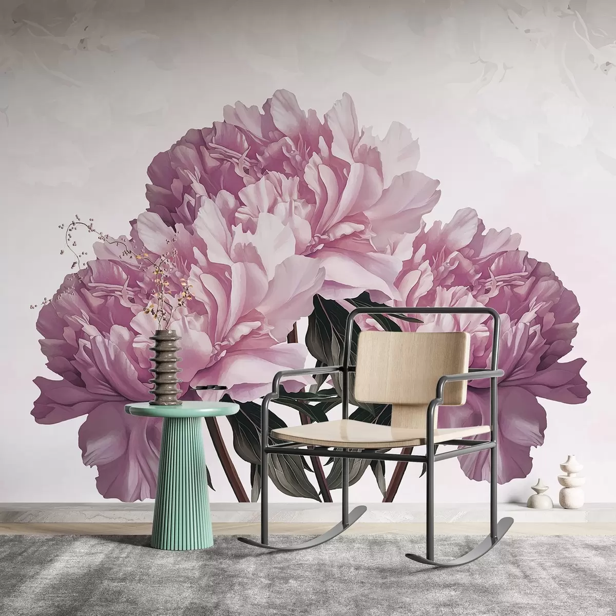 Фототапет Големи розови цветове w03545v1