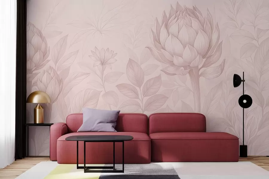 Фототапет Деликатен букет от различни растения w03825v2