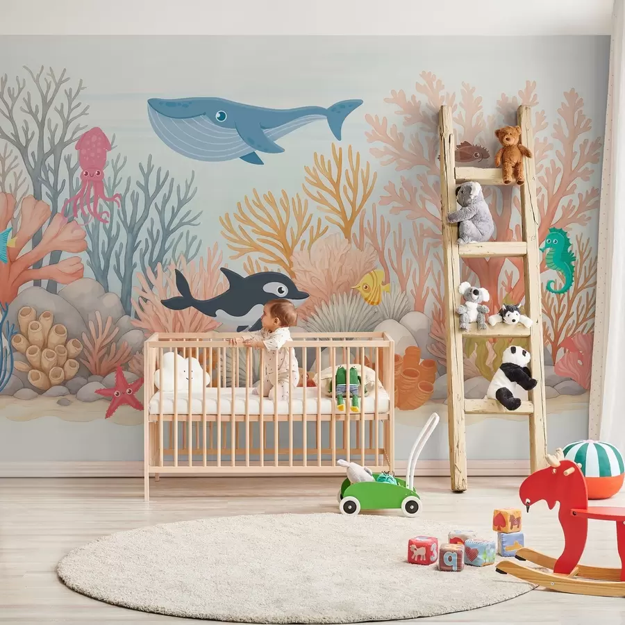 Фототапет Акварелни морски обитатели w03828