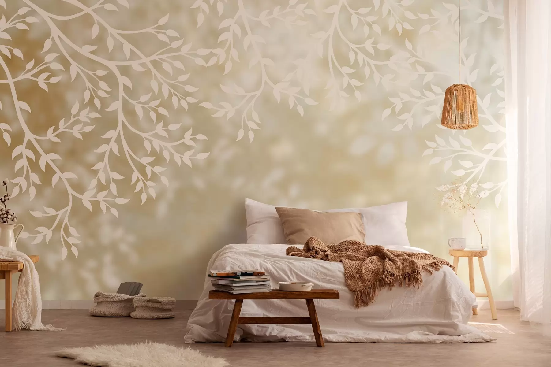 Фототапет слънчеви клони w03765