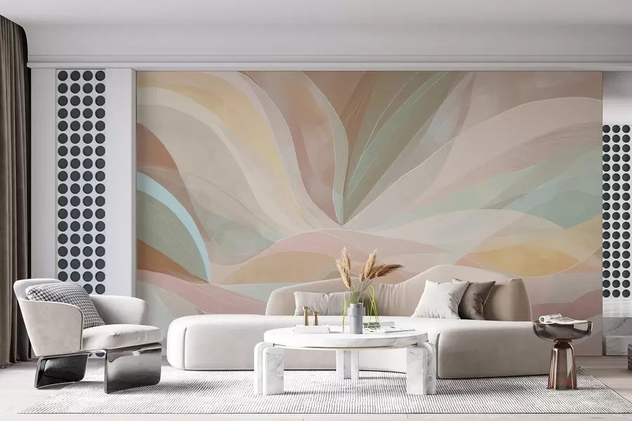 Фототапет Абстракция, вълни под формата на хълмове и планини w09086