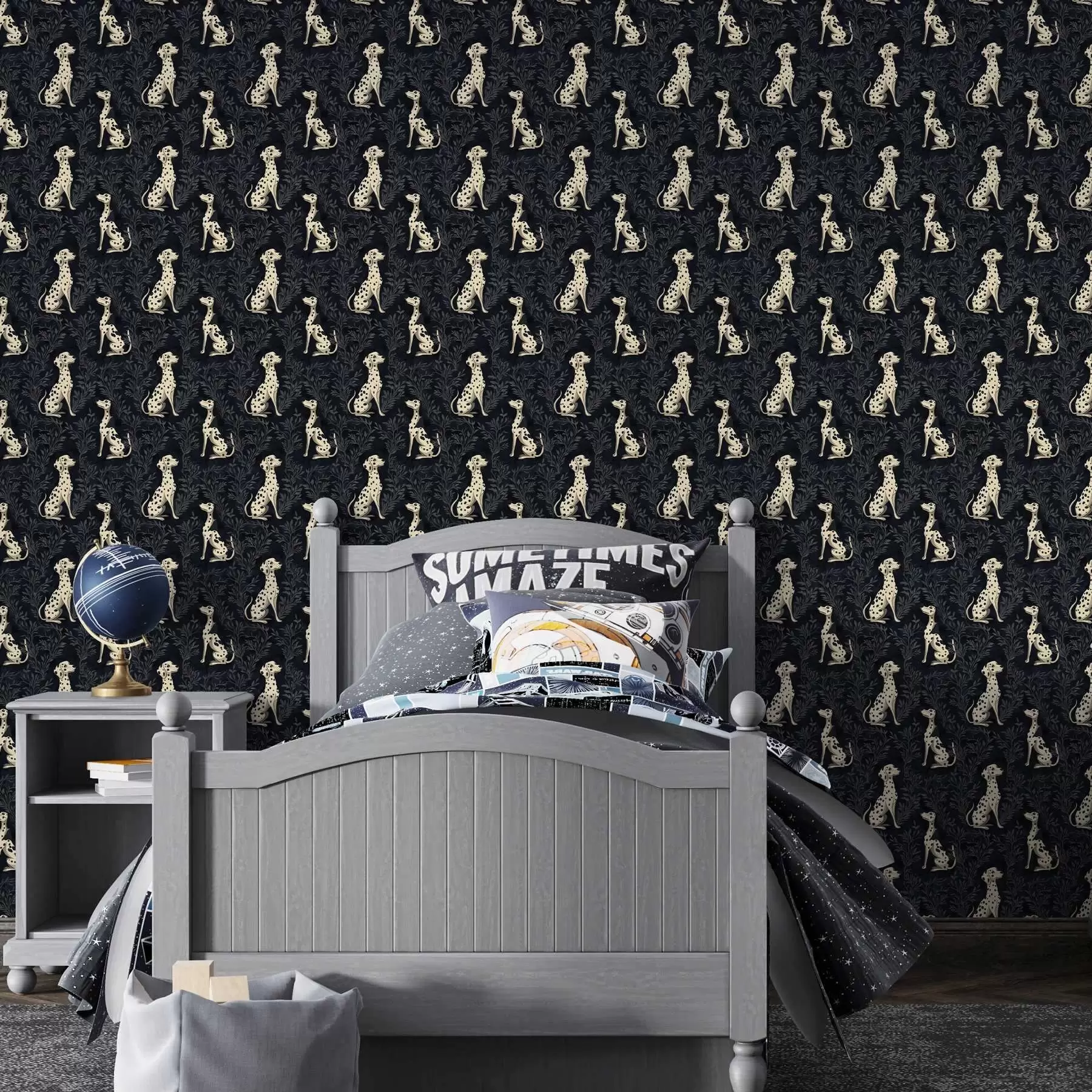 Фототапет Далматинци на тъмен фон a00121